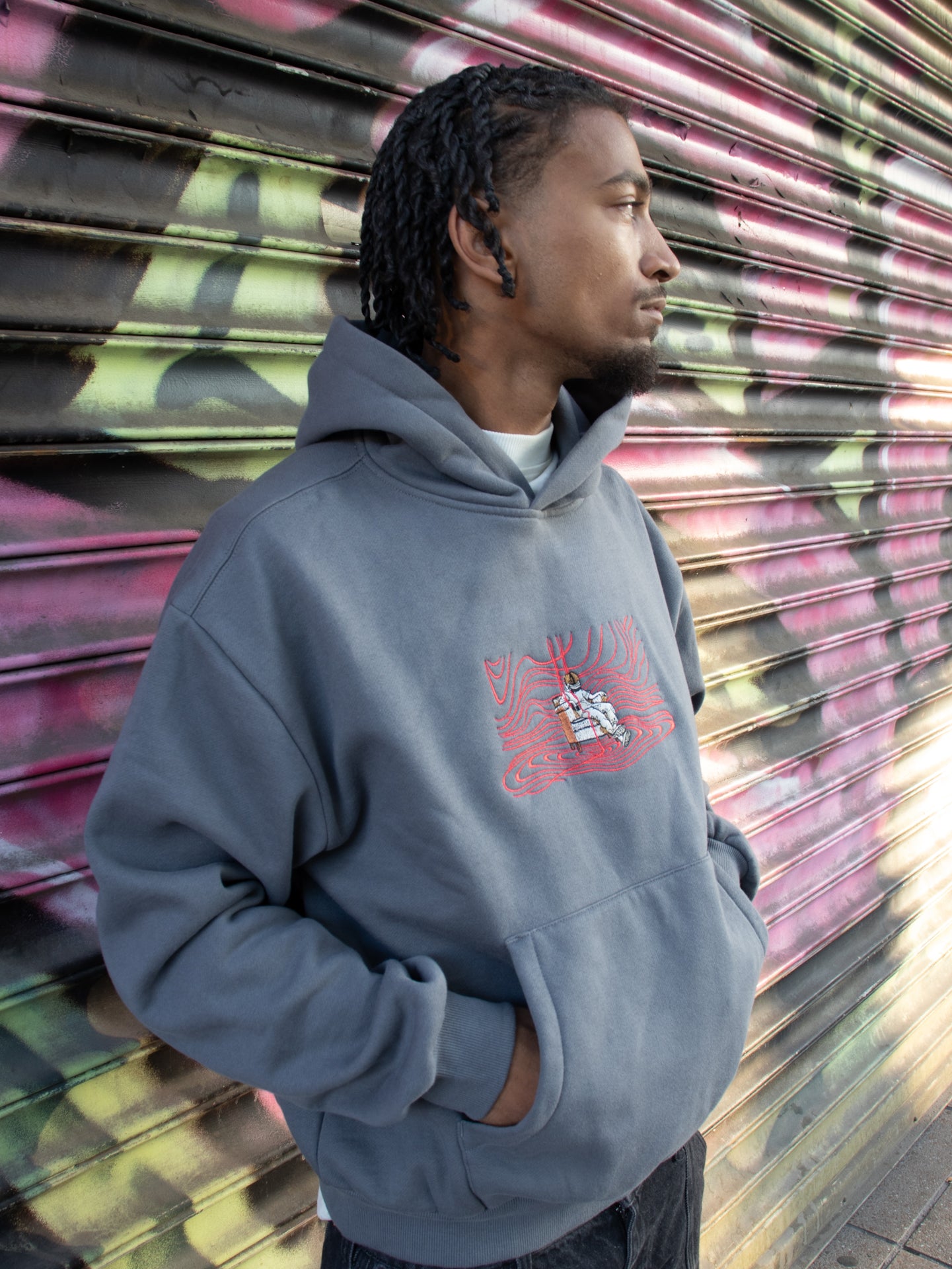 THE OBSERVER HOODIE - SHADOW GREY